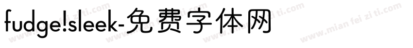 fudge sleek字体转换